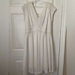 Beautiful white dress - Lane Bryant - 16 - NWT